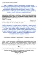 Закон о потврдјивању Европске оквирне конвенције о прекограничној сарадњи