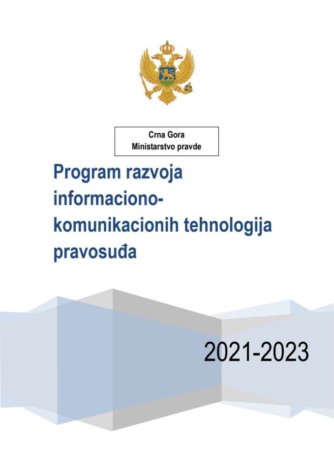 Predlog programa razvoja IKT pravosuđa 2021-2023	