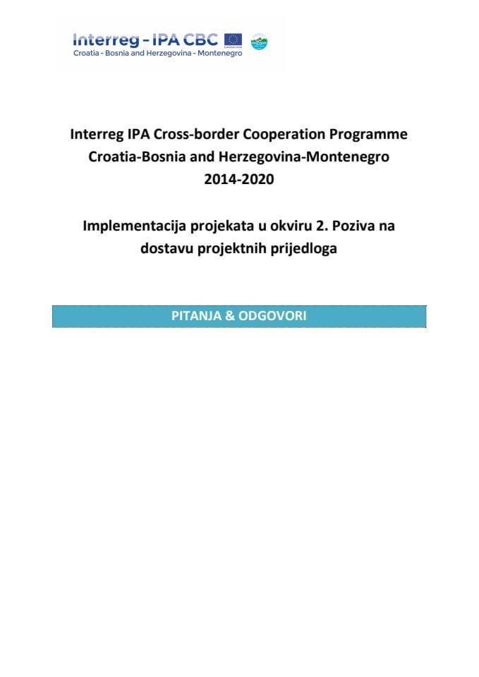 2nd_CfP_Implementation_QuestionsAnswers_1.12.2020.