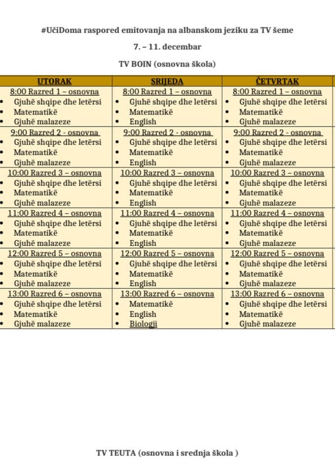 emitovanje. teuta boin 11. sedmica