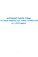 Akcioni plan za 2020. godinu za sprovođenje Strategije informisanja javnosti o pristupanju Crne Gore EU 2019 - 2022 godine
