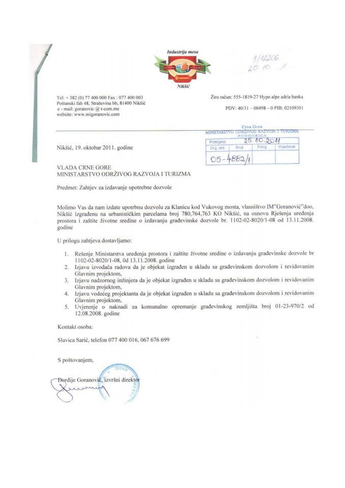 05-4882-1 Mesna industrija Goranovic