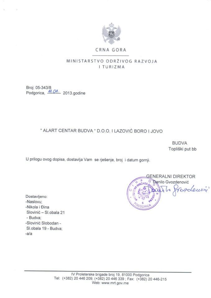 05343-8 Alart centar Budva doo i Lazovic Boro i Jovo