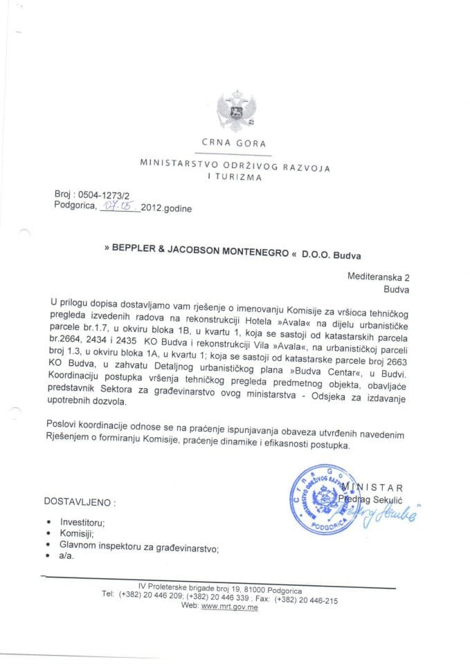 0504-1273-2 Bepler & Jacobson Montenegro doo