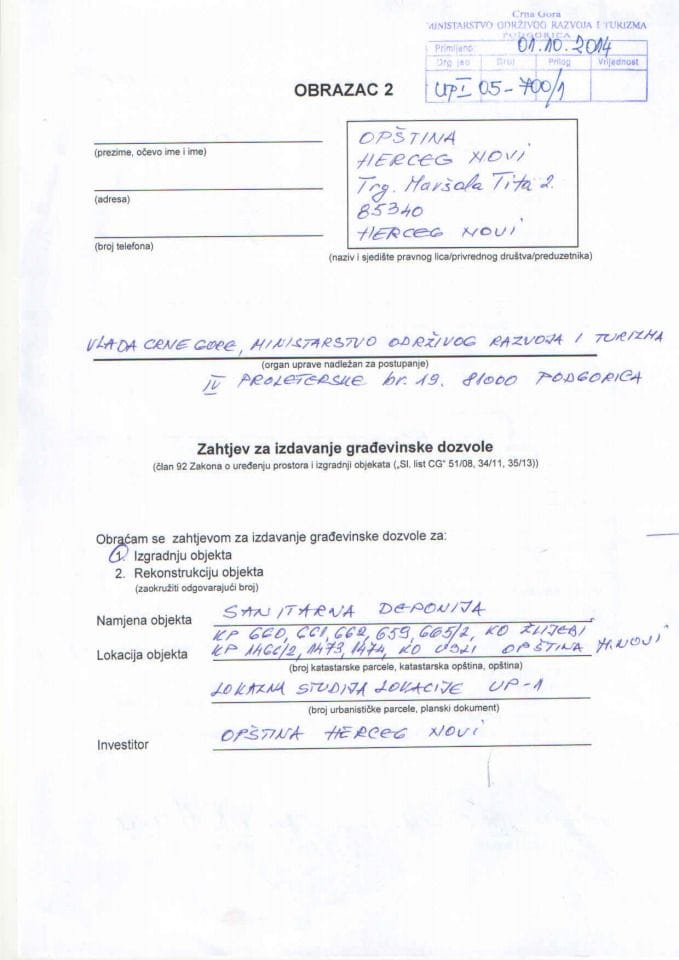 UPI 05_700_1 Opstina Herceg Novi