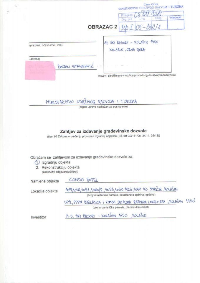 UPI 05_182_1 AD ski resort Kolasin 1450