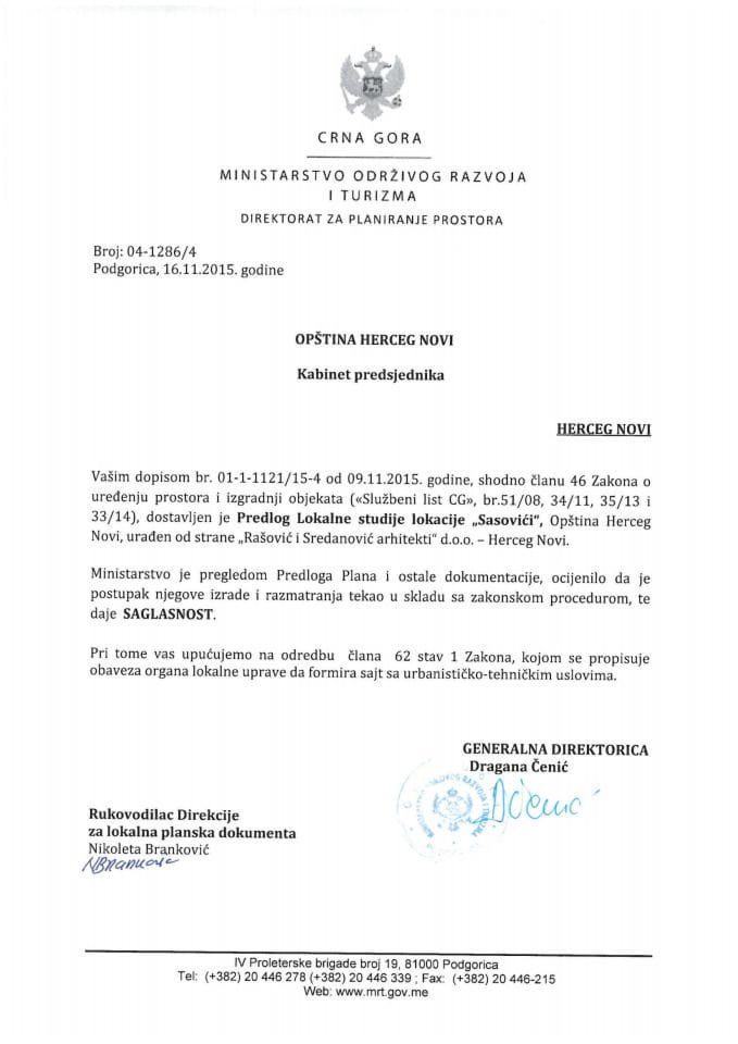 04-1286_4 Saglasnost na Predlog LSL Sasovici opstina Herceg Novi
