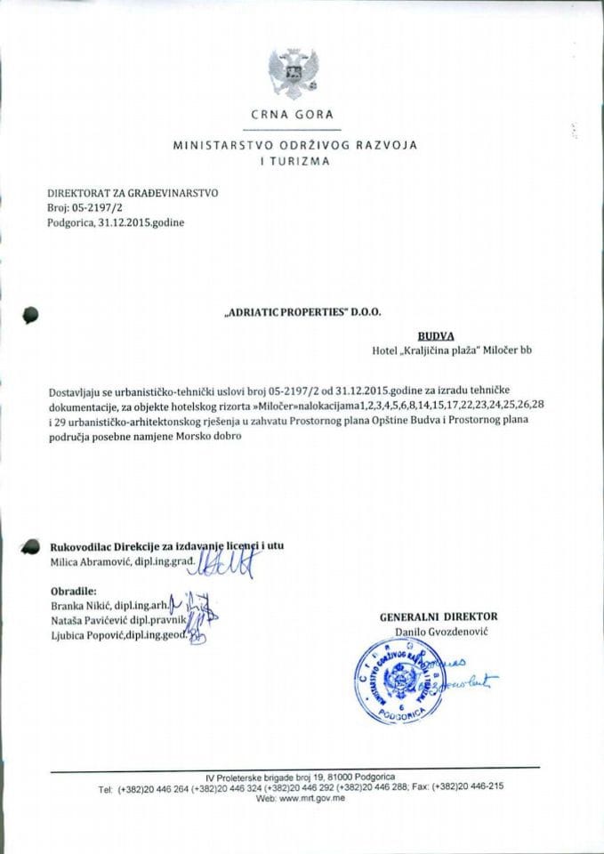 05-2197-2  Adriatic Properties d.o.o.