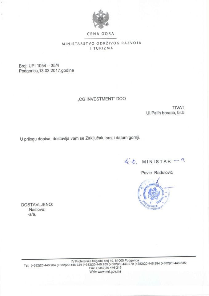 UPI 1054_35_4 CG investment doo