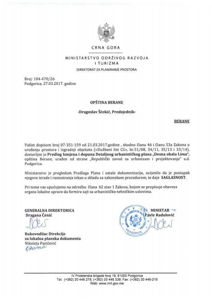 104-470_26 Saglasnost na Predlog IID DUP-a Desna obala Lima