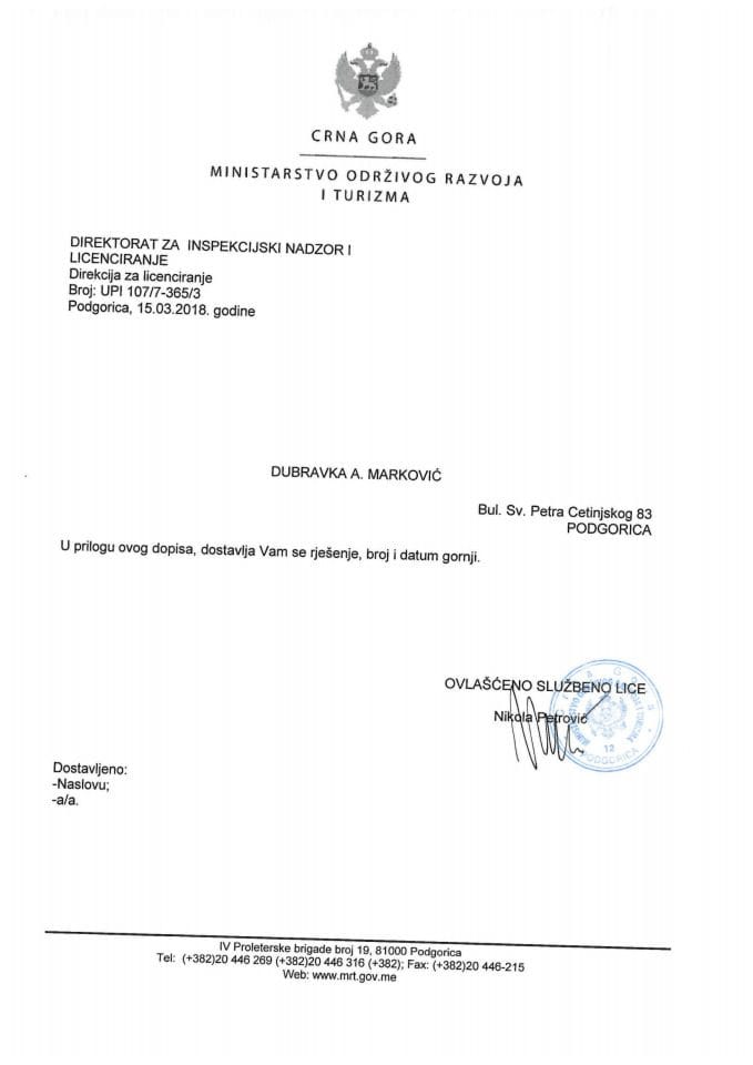 UPI 107_7_365_3 DUBRAVKA A. MARKOVIC