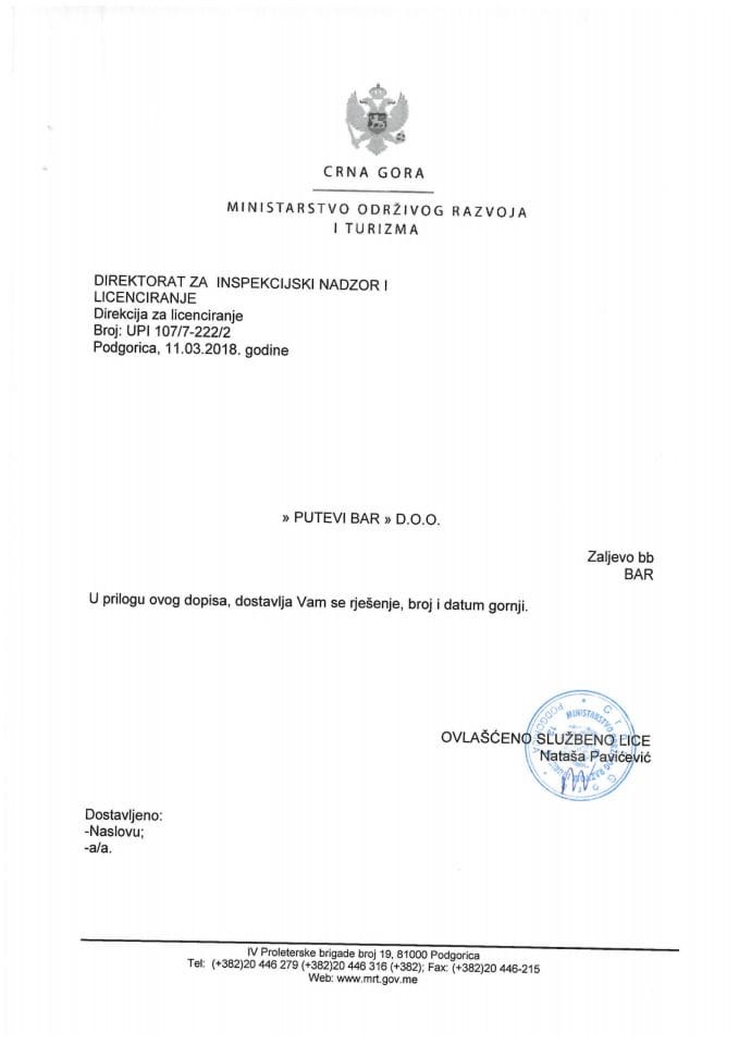 UPI_107_7_222_2 PUTEVI BAR D.O.O.