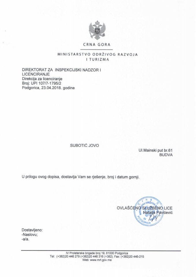 UPI 107-7 - 1795-2  SUBOTIĆ JOVO