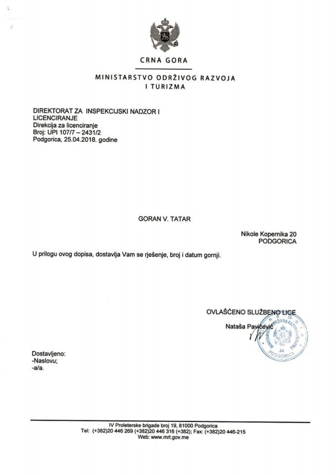 UPI-107-7-2431-2 GORAN V. TATAR