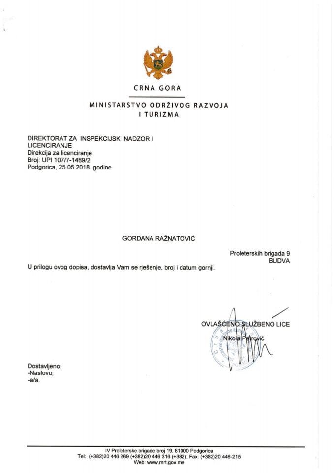 UPI-107-7-1489-2 GORDANA RAŽNATOVIĆ