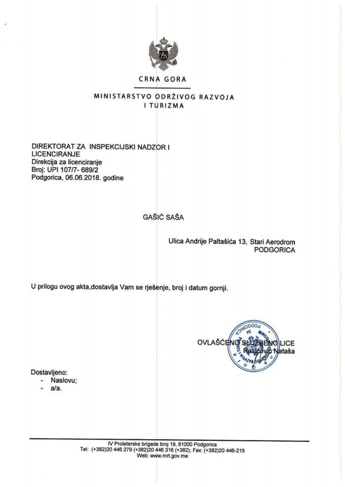 UPI-107-7-689-2 SAŠA GAŠIĆ