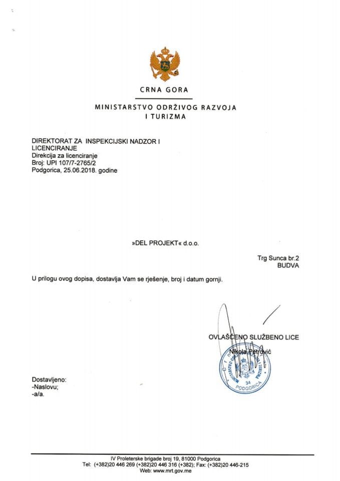 UPI-107-7-2765-2 DEL PROJEKT DOO