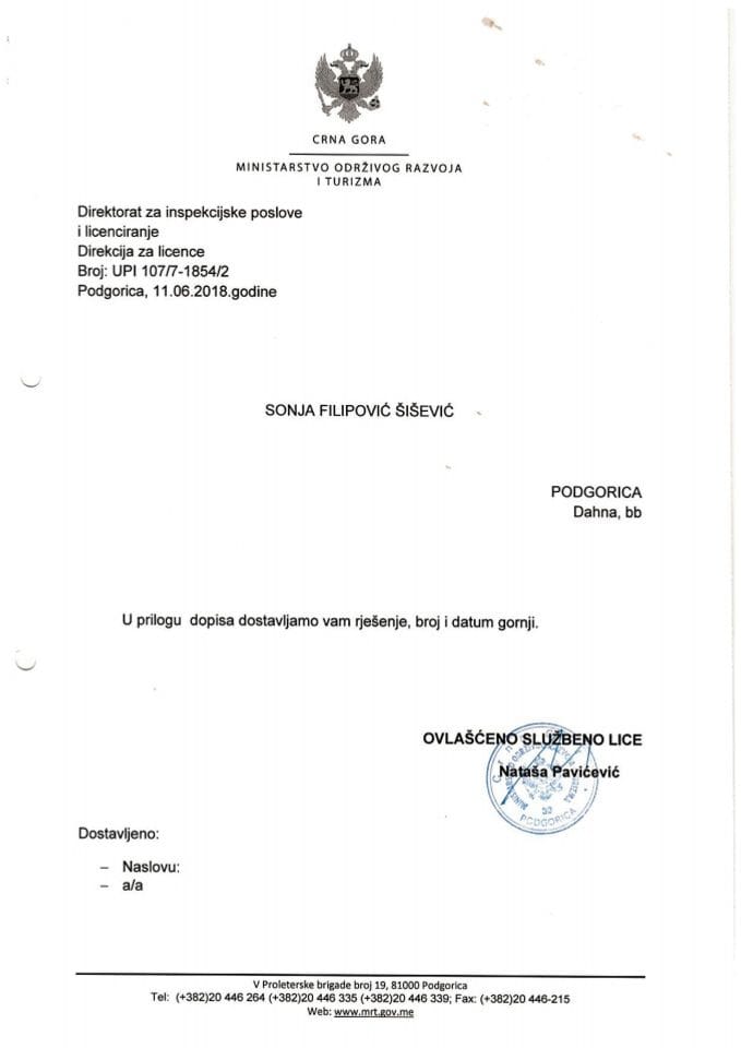 UPI-107-7-1854-2 SONJA FILIPOVIĆ ŠIŠEVIĆ