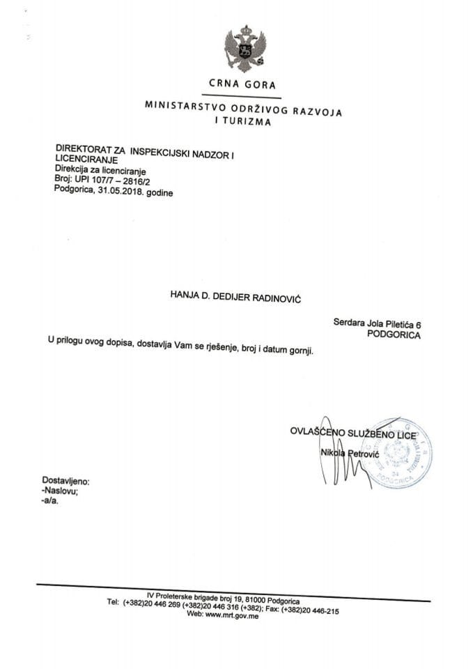 UPI-107-7-2816-2 HANJA D. DEDIJER RADINOVIĆ