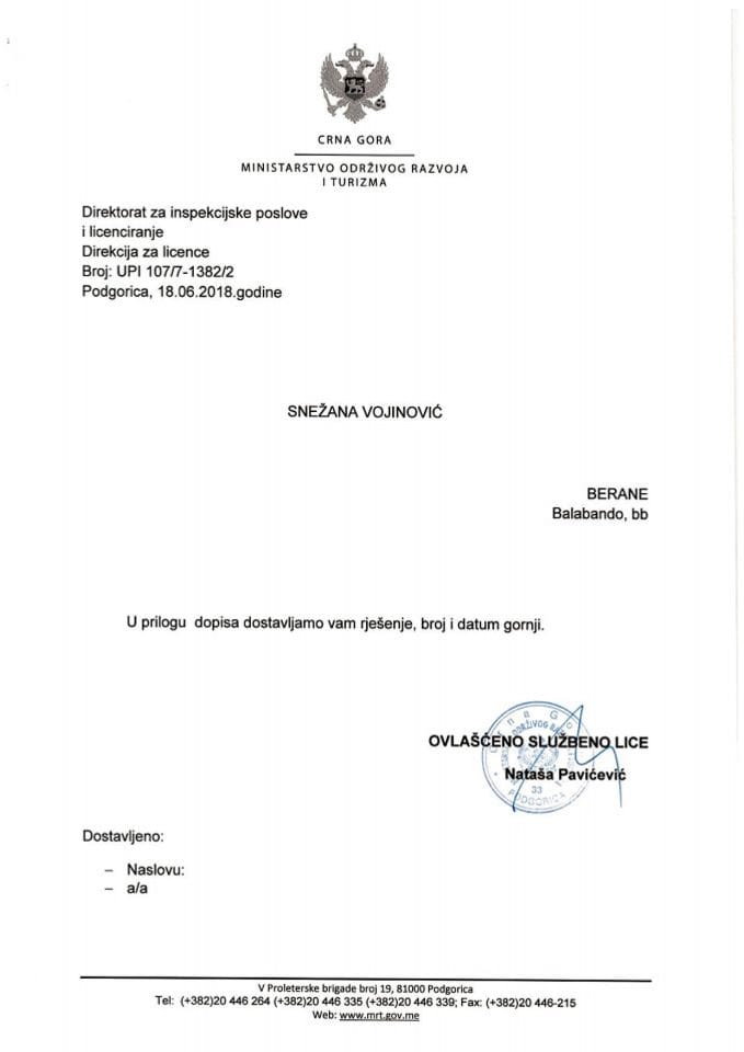 UPI-107-7-1382-2 SNEŽANA VOJINOVIĆ