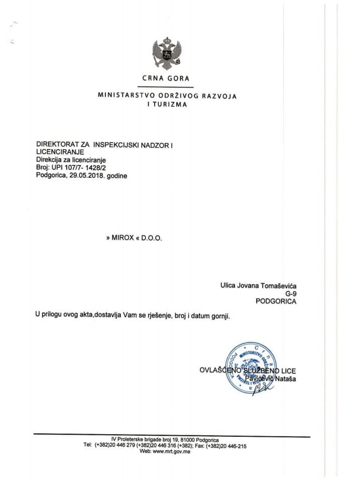 UPI-107-7-1428-2 MIROX DOO