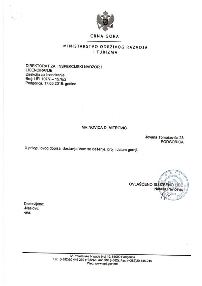 UPI-107-7-1578-2 MR NOVICA D. MITROVIĆ