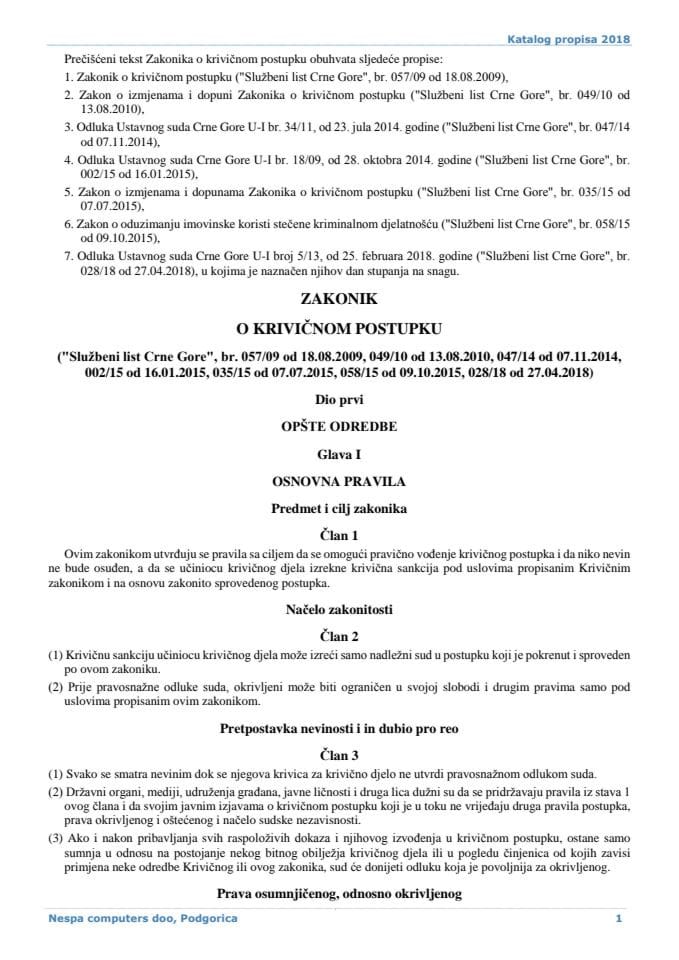 Zakonik o krivičnom postupku