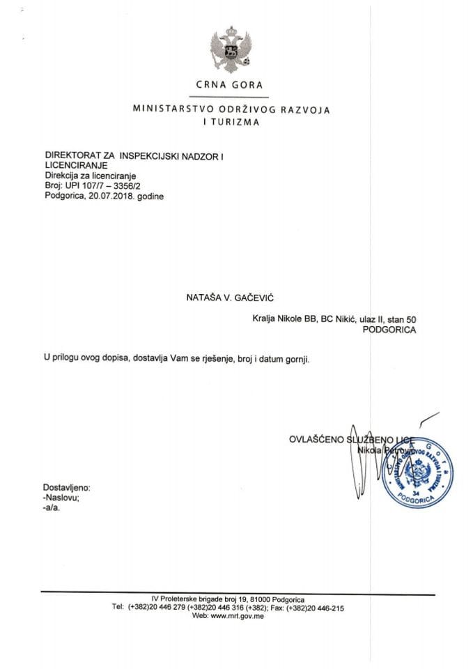 UPI-107-7-3356-2 NATAŠA V. GAČEVIĆ