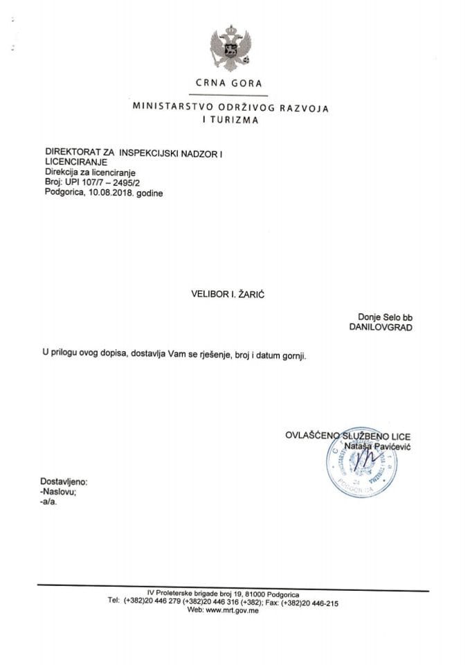 UPI-107-7-2495-2 VELIBOR I. ŽARIĆ