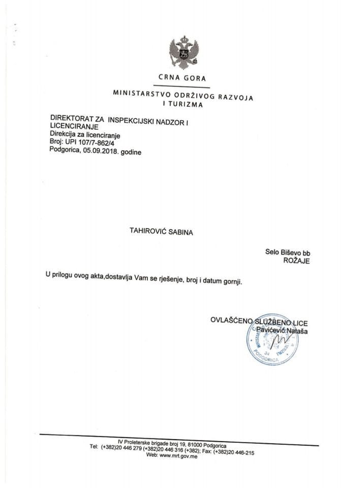 UPI-107-7-862-4 SABINA TAHIROVIĆ