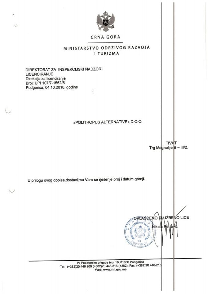 UPI-107-7-1562-5 POLITROPUS ALTERNATIVE