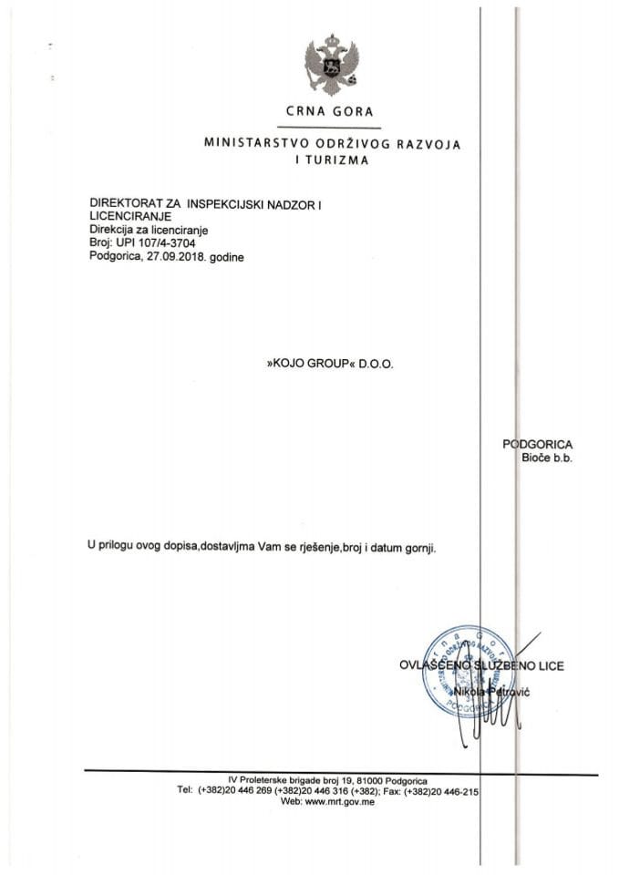 UPI-107-4-3704-2 KOJO GROUP DOO