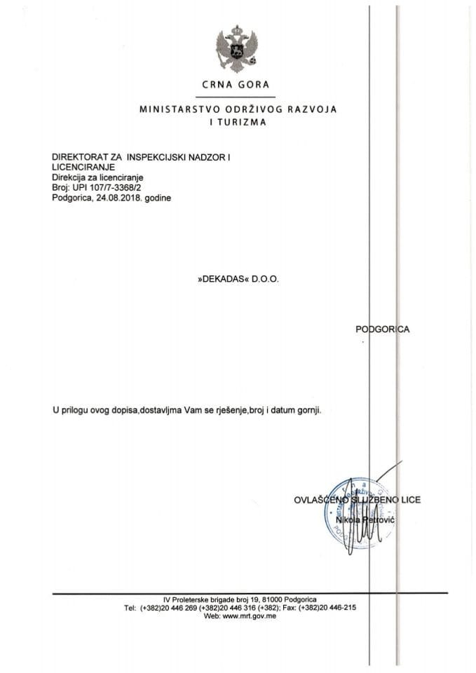 UPI-107-7-3368-2 DEKADAS DOO