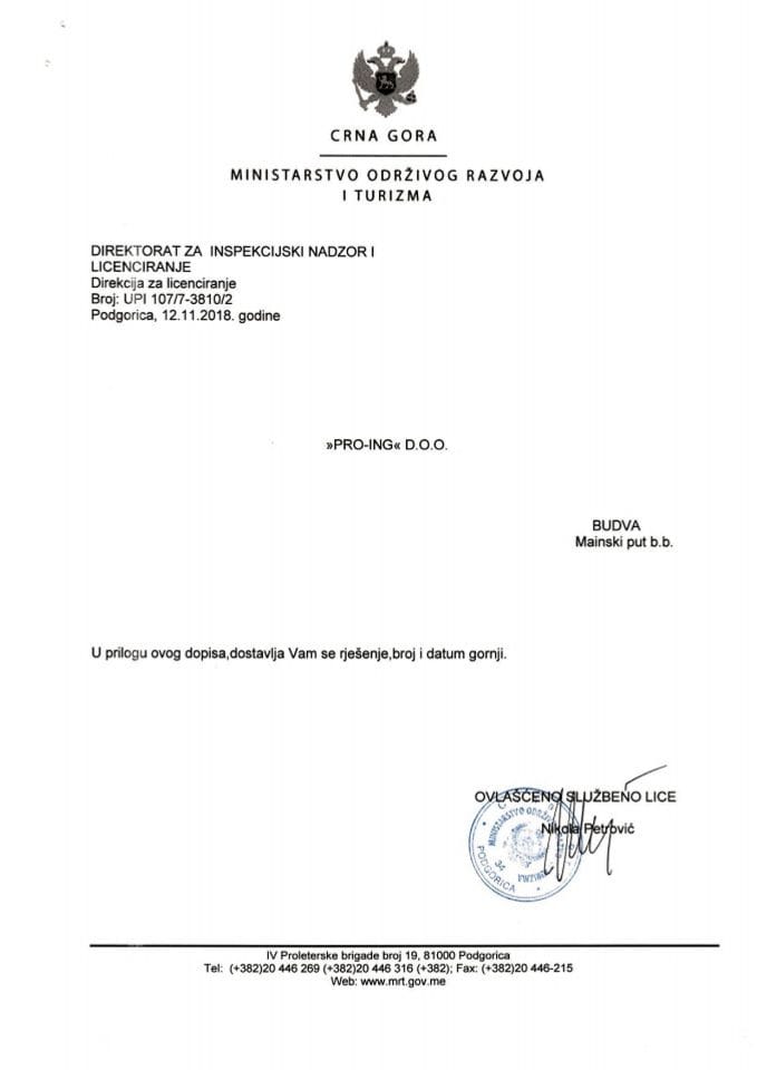 UPI-107-7-3810-2 PRO-ING DOO