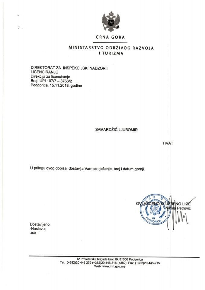 UPI-107-7-3766-2 LJUBOMIR SAMARDŽIĆ