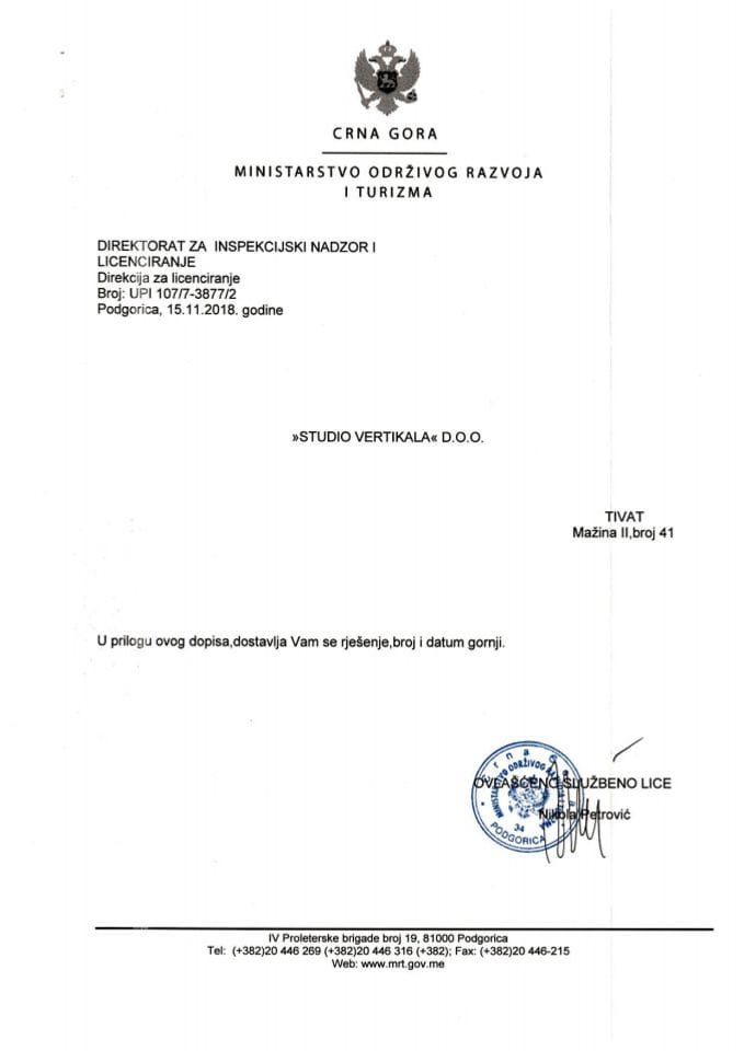 UPI-107-7-3877-2 STUDIO VERTIKALA DOO