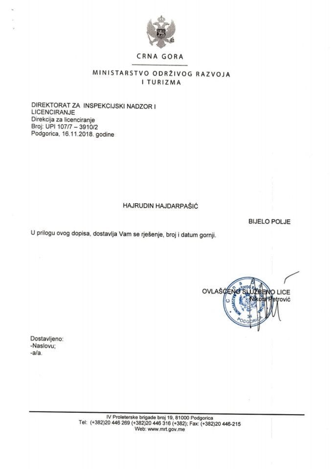 UPI-107-7-3910-2 HAJRUDIN HAJDARPAŠIĆ