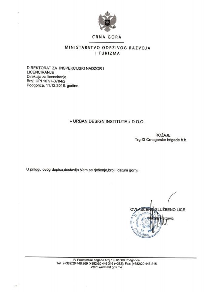 UPI-107-7-3784-2 URBAN DESIGN INSTITUTE DOO