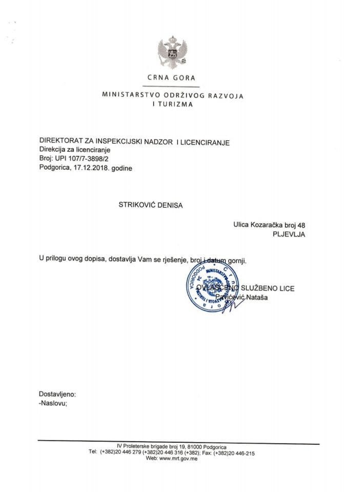 UPI-107-7-3898-2 DENISA STRIKOVIĆ