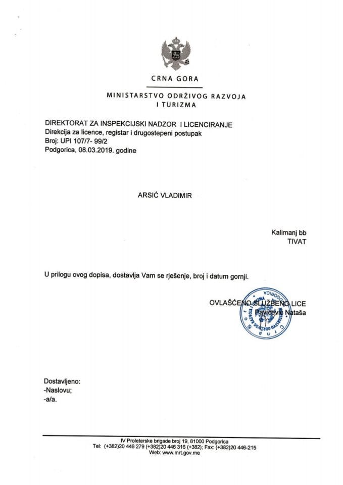 UPI-107-7-99-2 VLADIMIR ARSIĆ