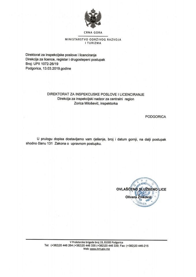 UPII-1072-26-19 PS GRADNJA DOO