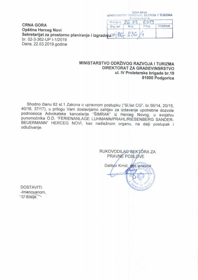 UPI 106_236_1  FERIENANALAGE LUHMANN PRAHL SANDER-BEUERMANN O.D. Herceg Novi