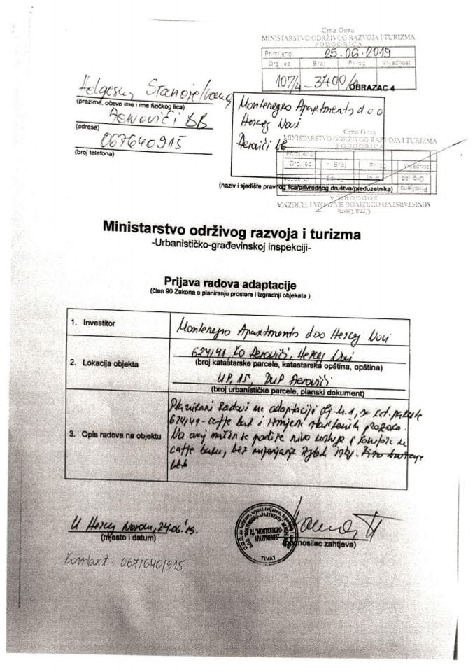 107-4-3400-1 Montenegro Apartments doo