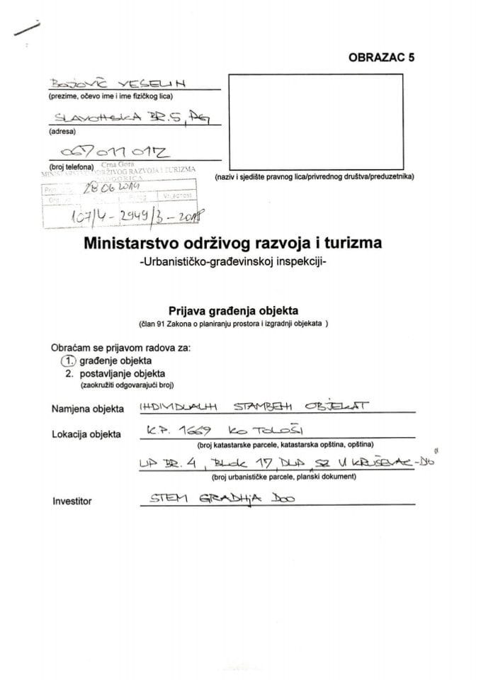 107-4-2949-3 STEM GRADNJA doo