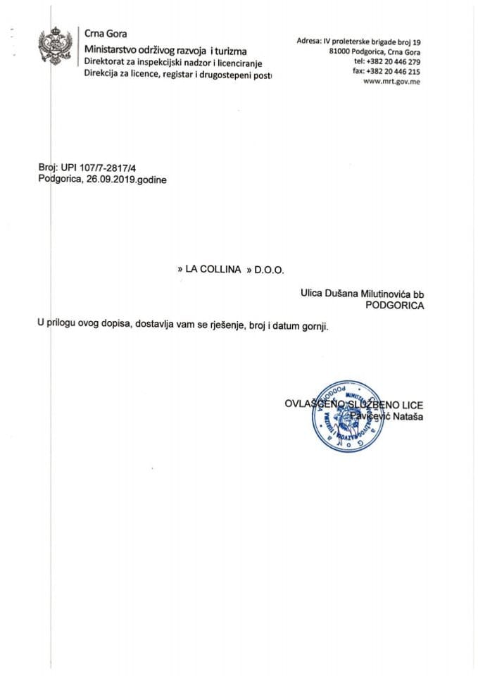 UPI-107-7-2817-4 LA COLLINA DOO