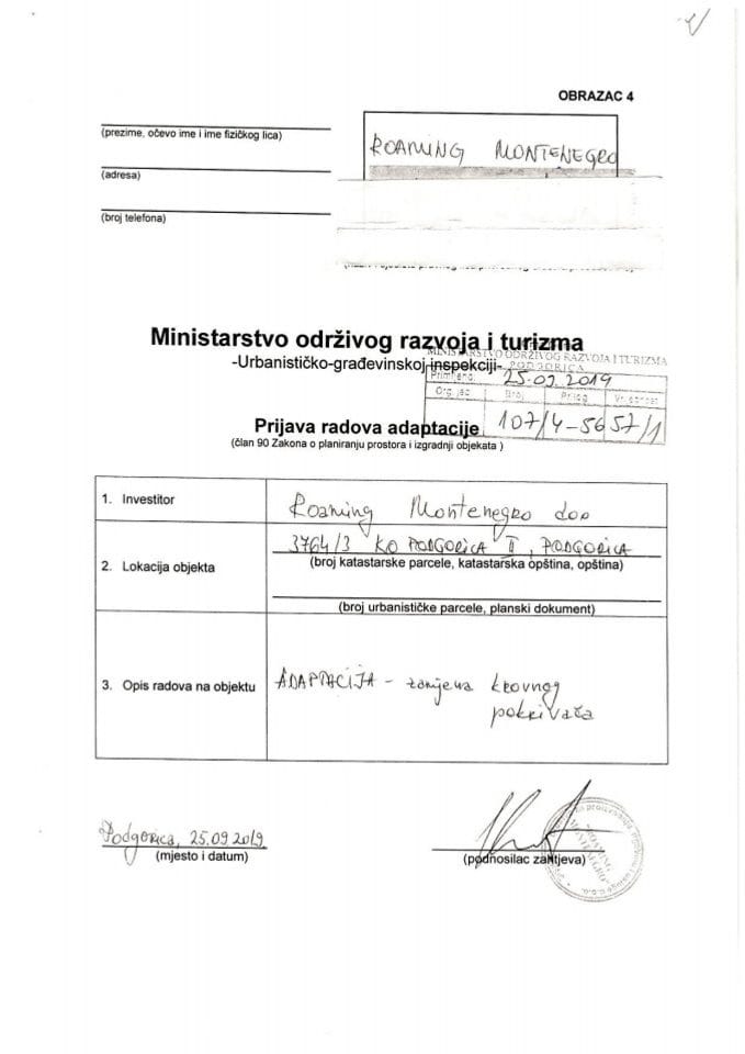 107-4-5657-1 Roaming Montenegro doo