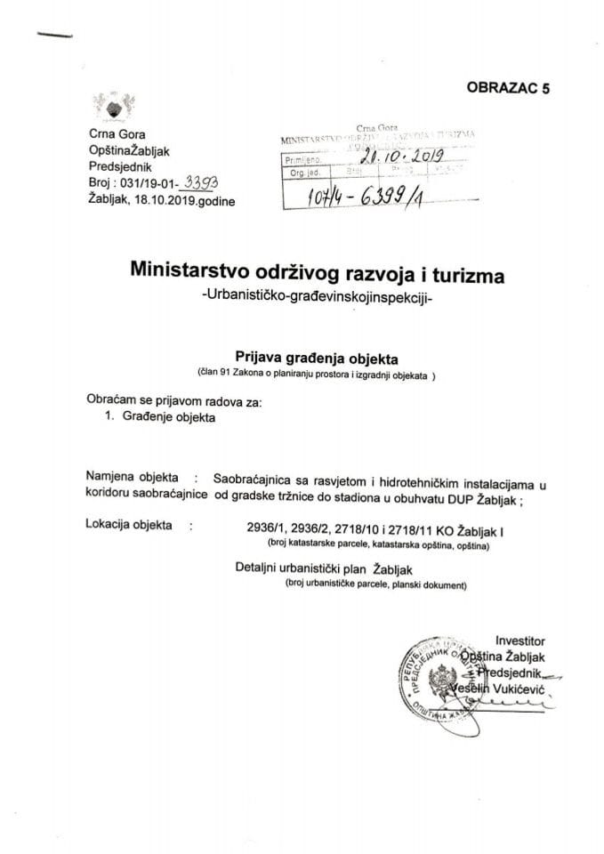 107-4-6399-1 Opština Žabljak