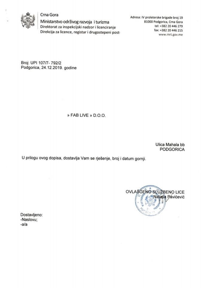 UPI-107-7-792-2 FAB LIVE DOO