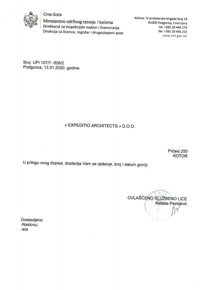 UPI-107-7-828-2 EXPEDITIO ARCHITECTS DOO