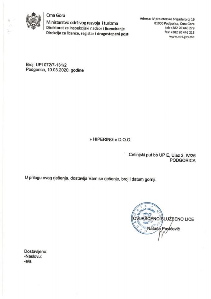 UPI-072-7-131-2 HIPERING DOO